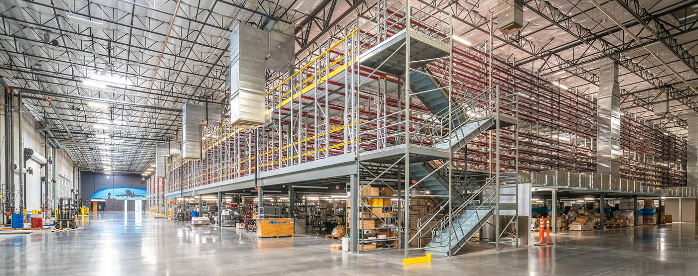 Warehouse Phase 1 - Three Level Mezzanine